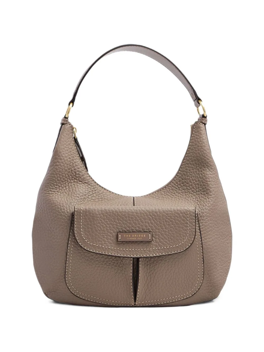 Pebbled Leather Shoulder Bag by The Bridge