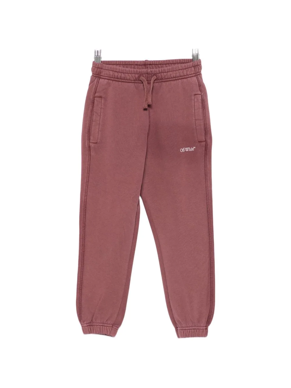 Logo-Print Diagonals Track Pants by Off-White Kids