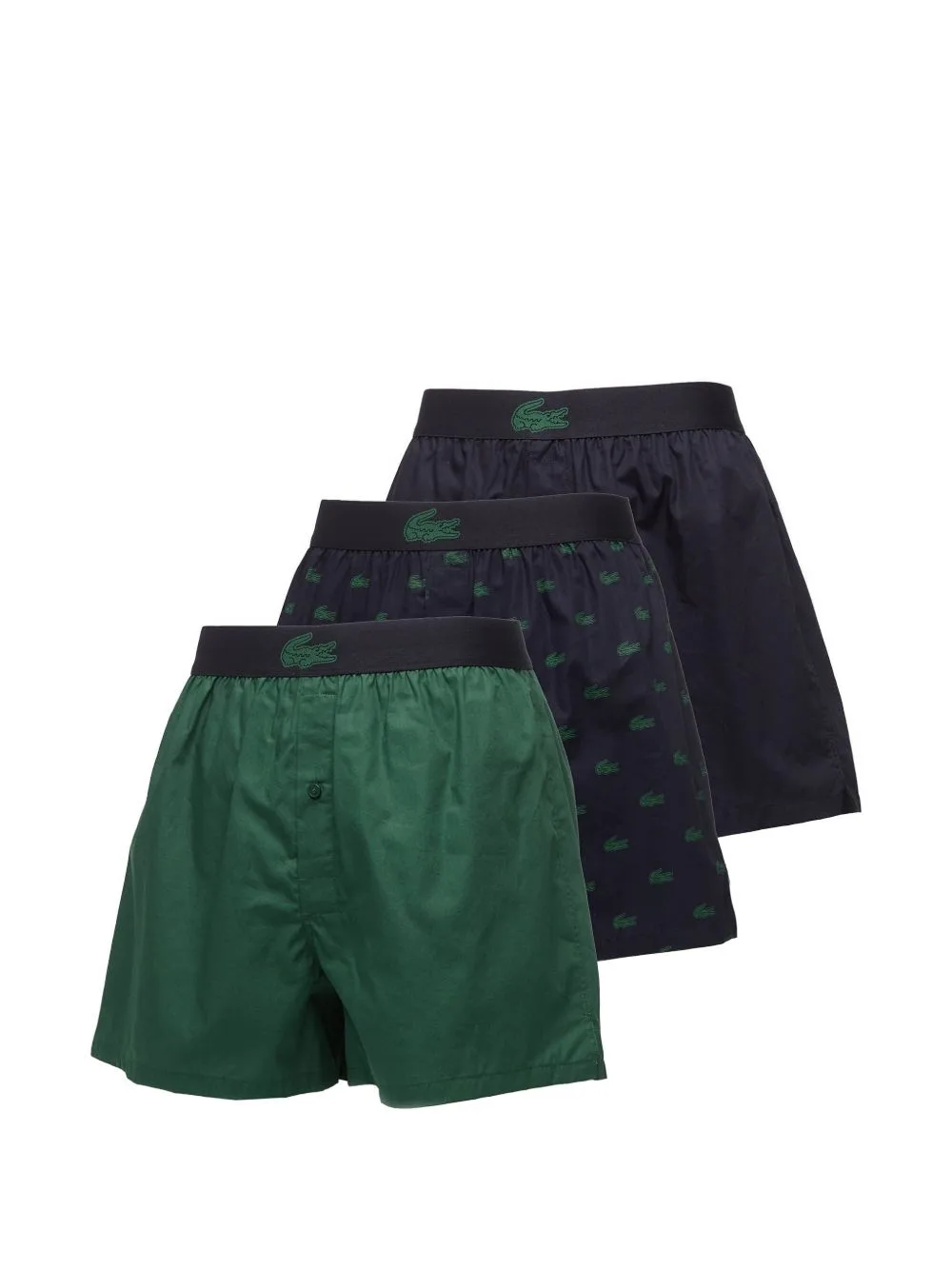 Logo-Print Cotton Boxers Pack (pack of Three) by Lacoste