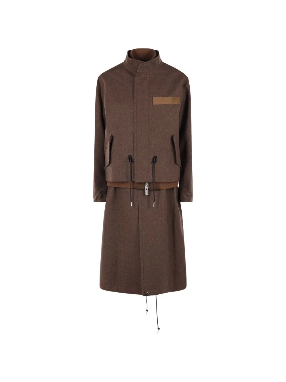 Layered Drawstring Jacket by sacai