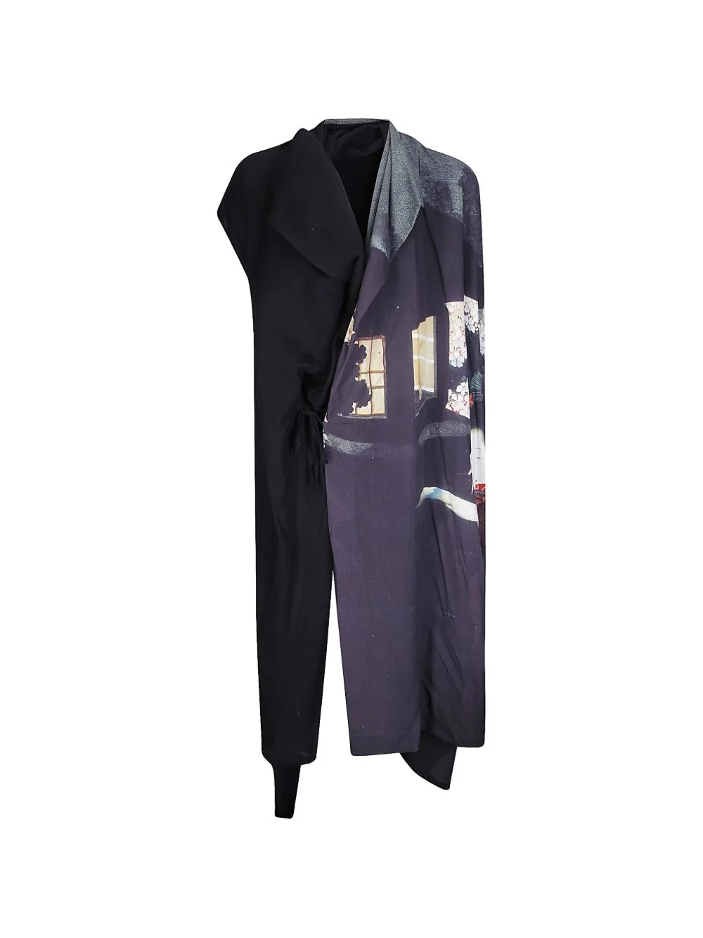 Graphic-Print Asymmetric Dress by Yohji Yamamoto