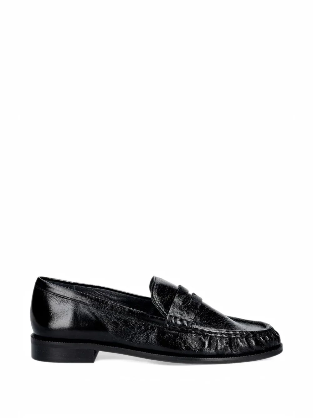 Crinkled-Leather Loafers by JONAK PARIS