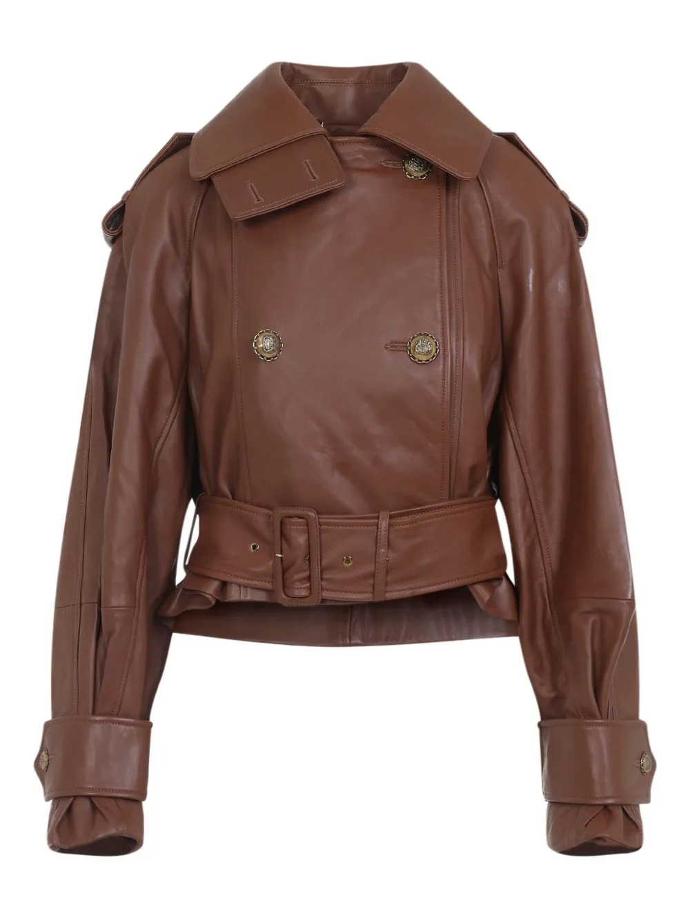 Hypnotic Belted Leather Jacket