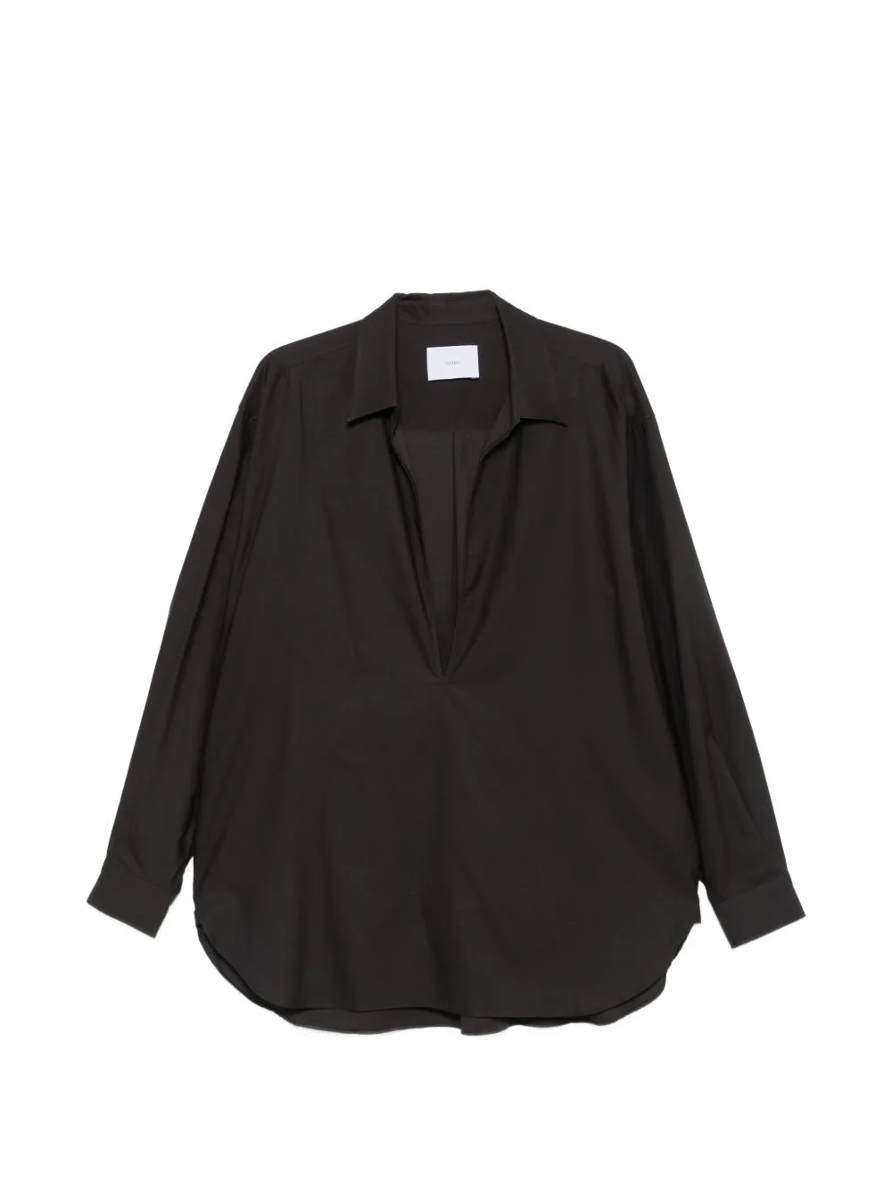 Plunging V-Neck Oversized Shirt by ssstein