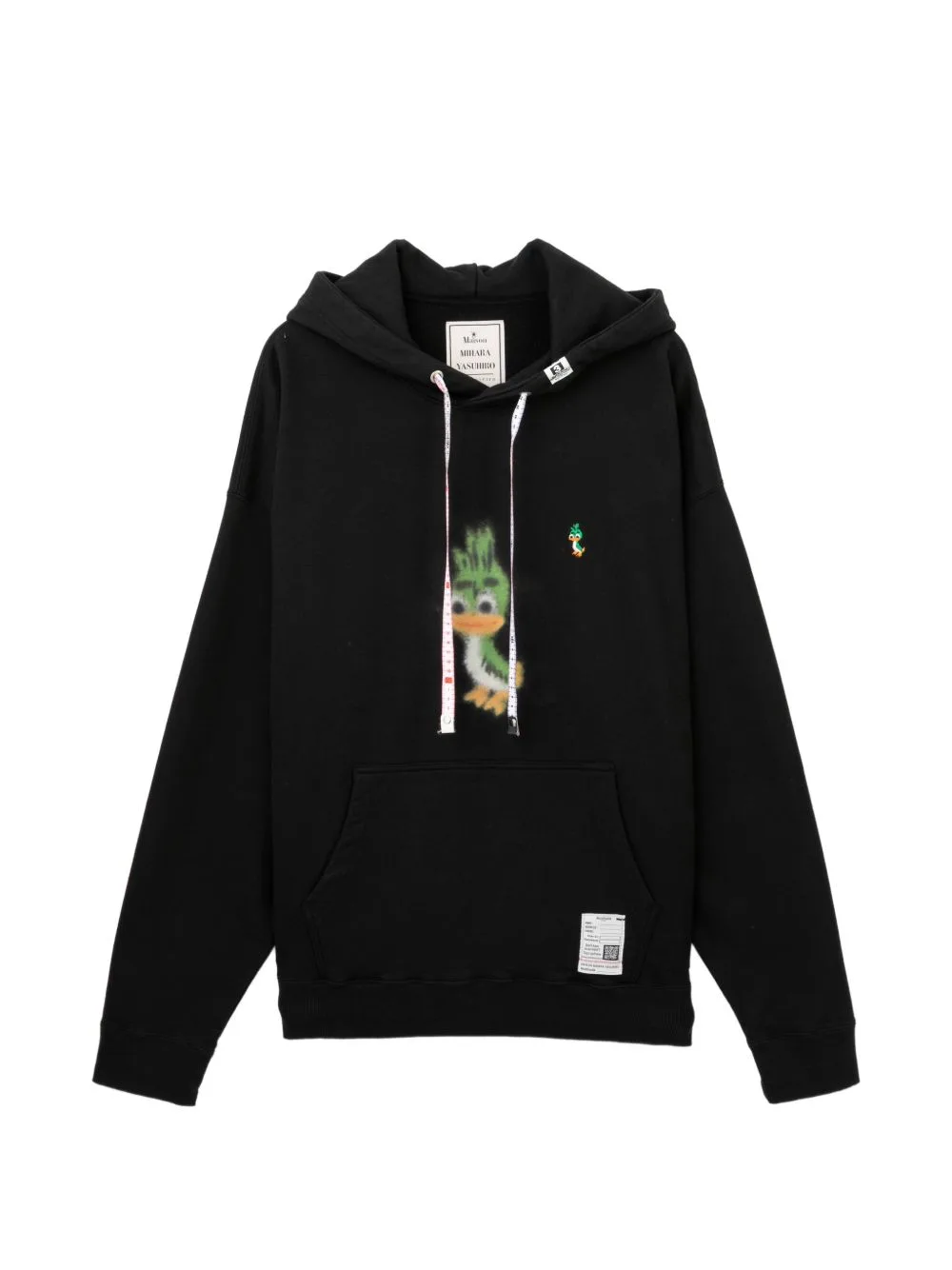 Graphic-Print Drawstring Hoodie by Maison MIHARA YASUHIRO