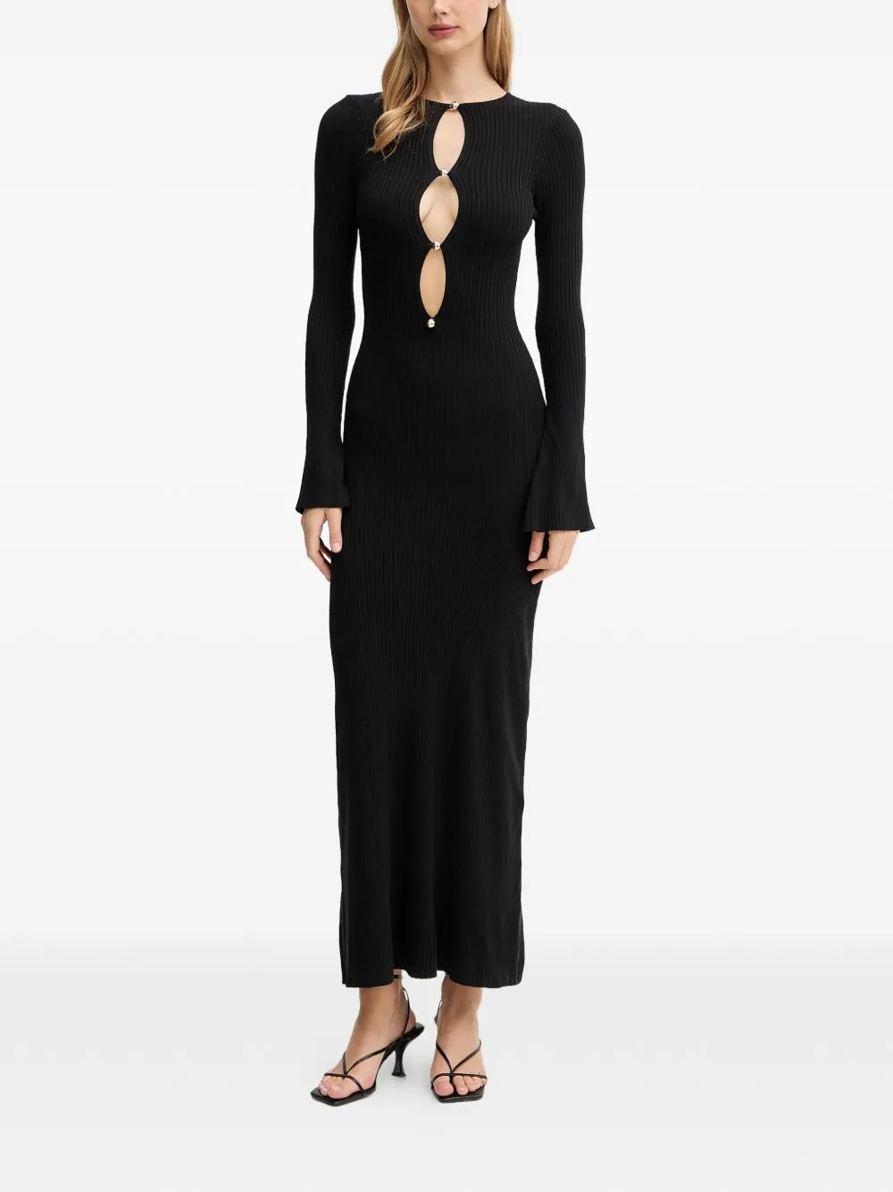 Nautico Cut-Out Ribbed Maxi Dress