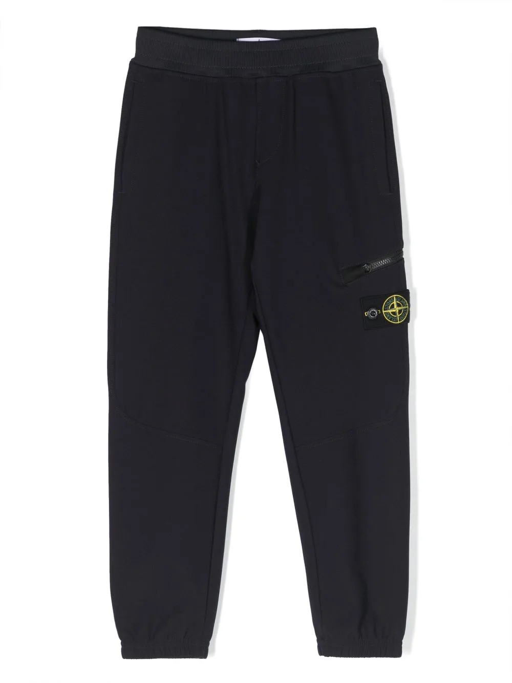 Compass-Patch Cotton Track Pants by Stone Island Junior