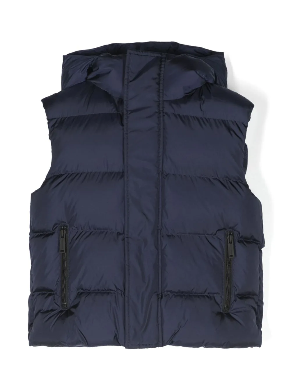 Logo-Print Padded Hooded Gilet by DSQUARED2 KIDS