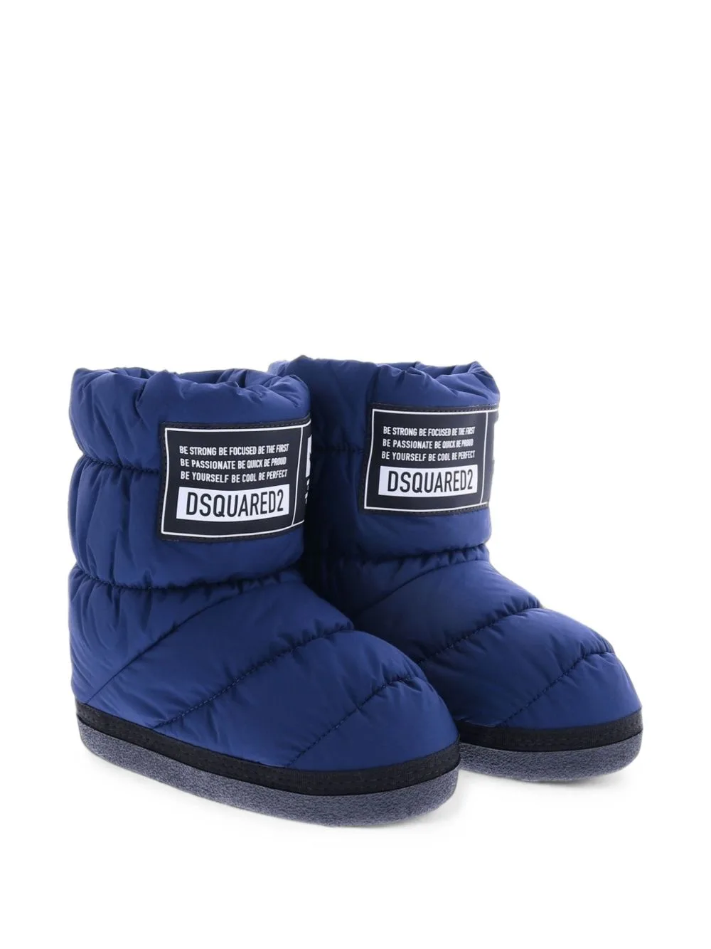 Quilted Logo-Patch Snow Boots by DSQUARED2 KIDS