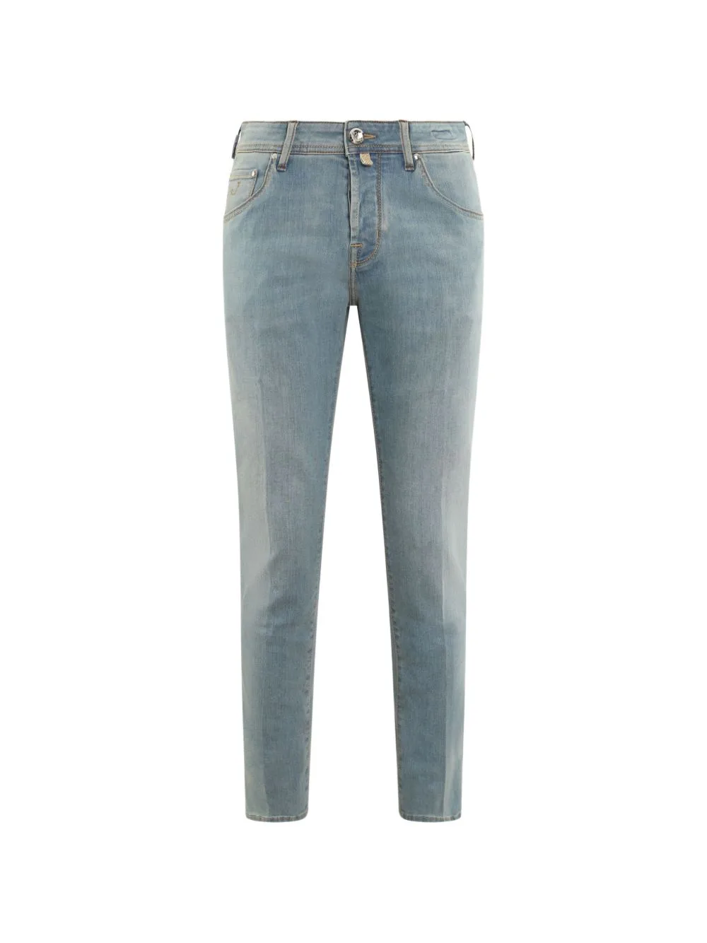 Logo-Patch Slim-Cut Jeans by Jacob Cohën