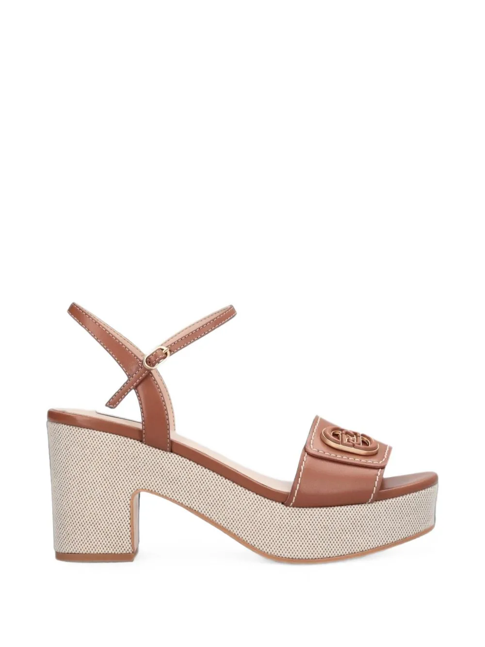 Harper 04 Logo-Plaque Sandals by LIU JO