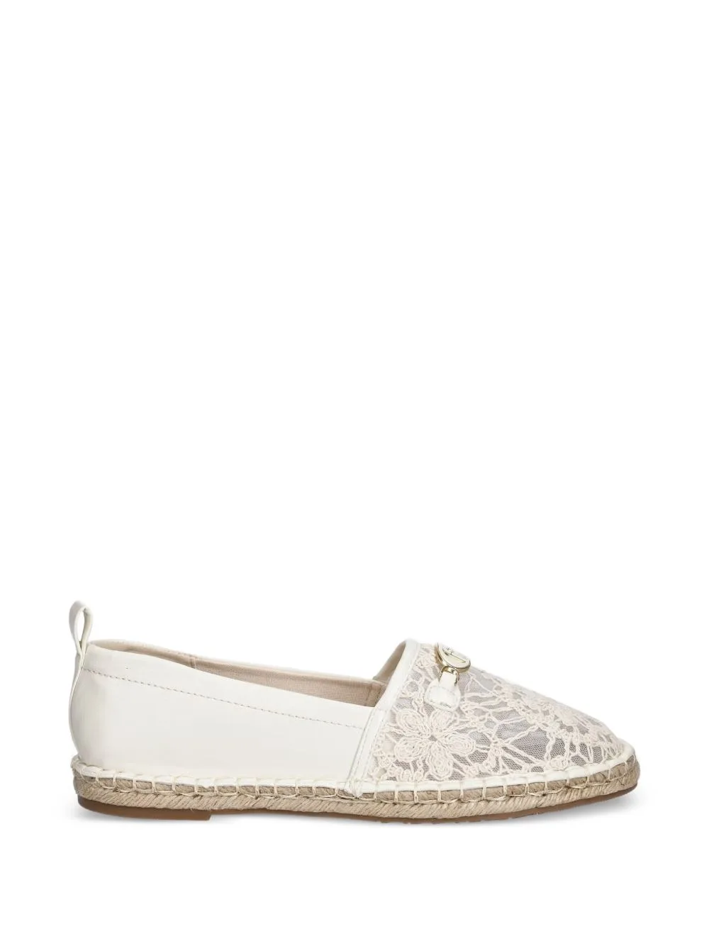 Lace-Panel Logo-Plaque Espadrilles by LIU JO