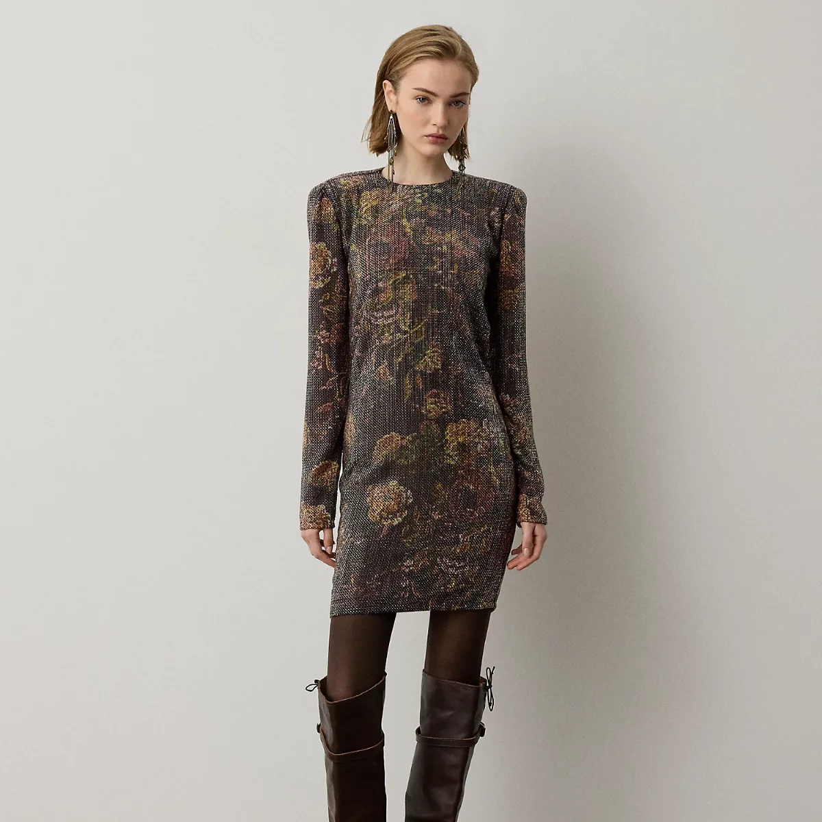 Keney Embellished Floral Cocktail Dress by Ralph Lauren Collection