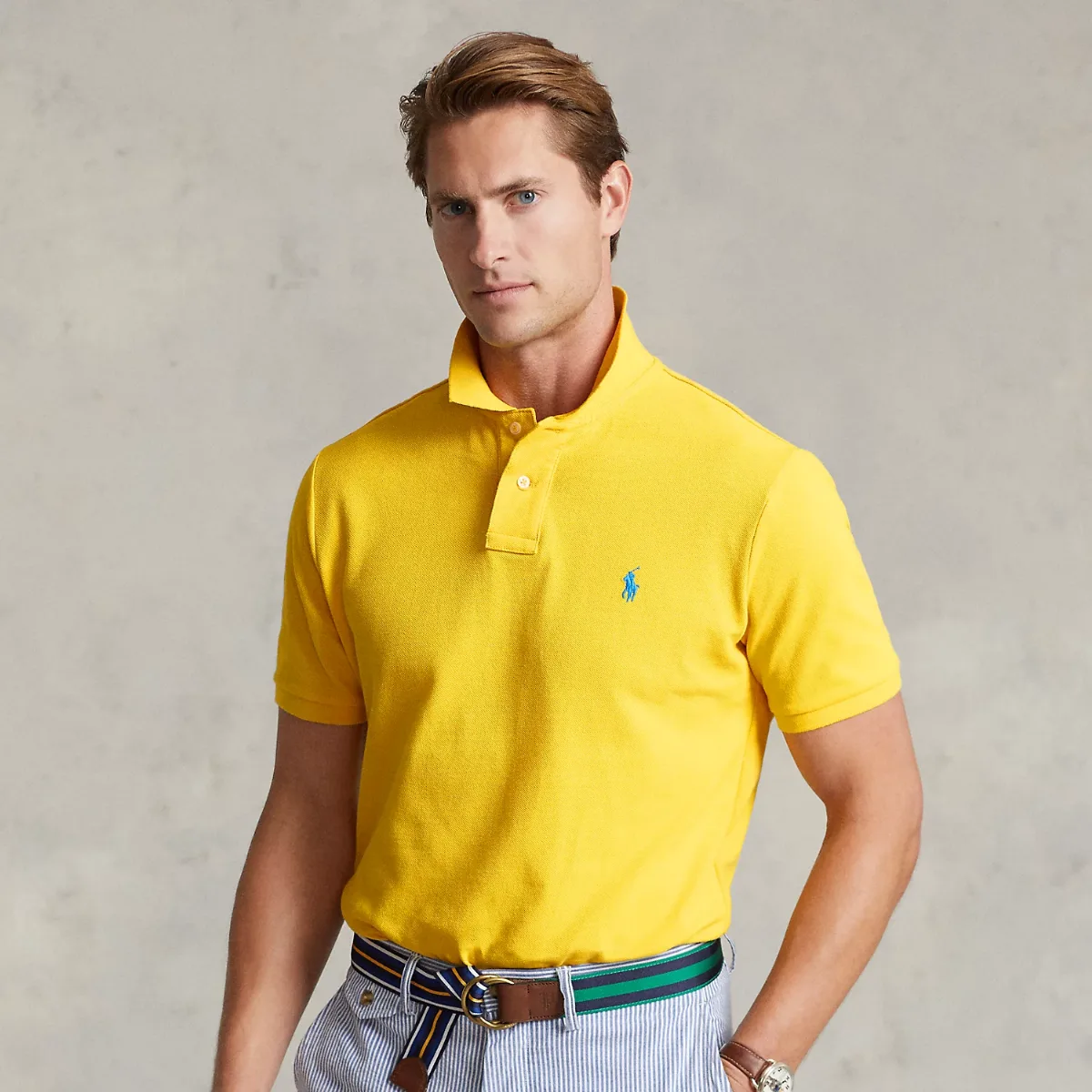 Slim Fit Mesh Polo Shirt by Polo Ralph Lauren