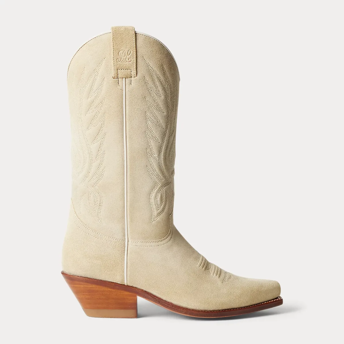 Chilton 40 mm Calf-Suede Cowboy Boot by Ralph Lauren Collection