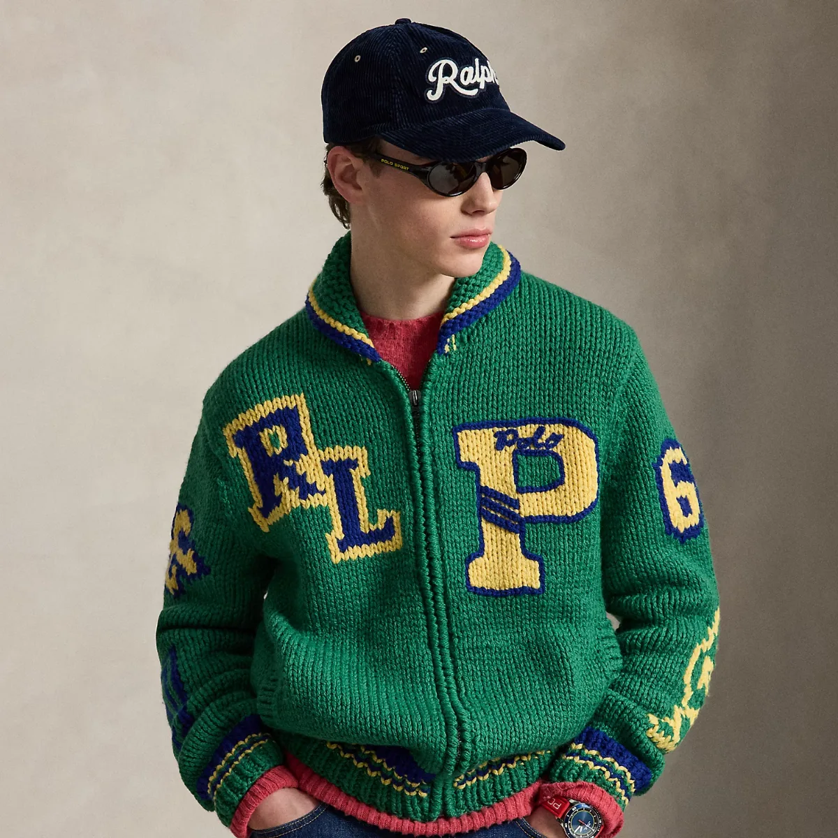 Varsity-Inspired Wool Full-Zip Jumper by Polo Ralph Lauren