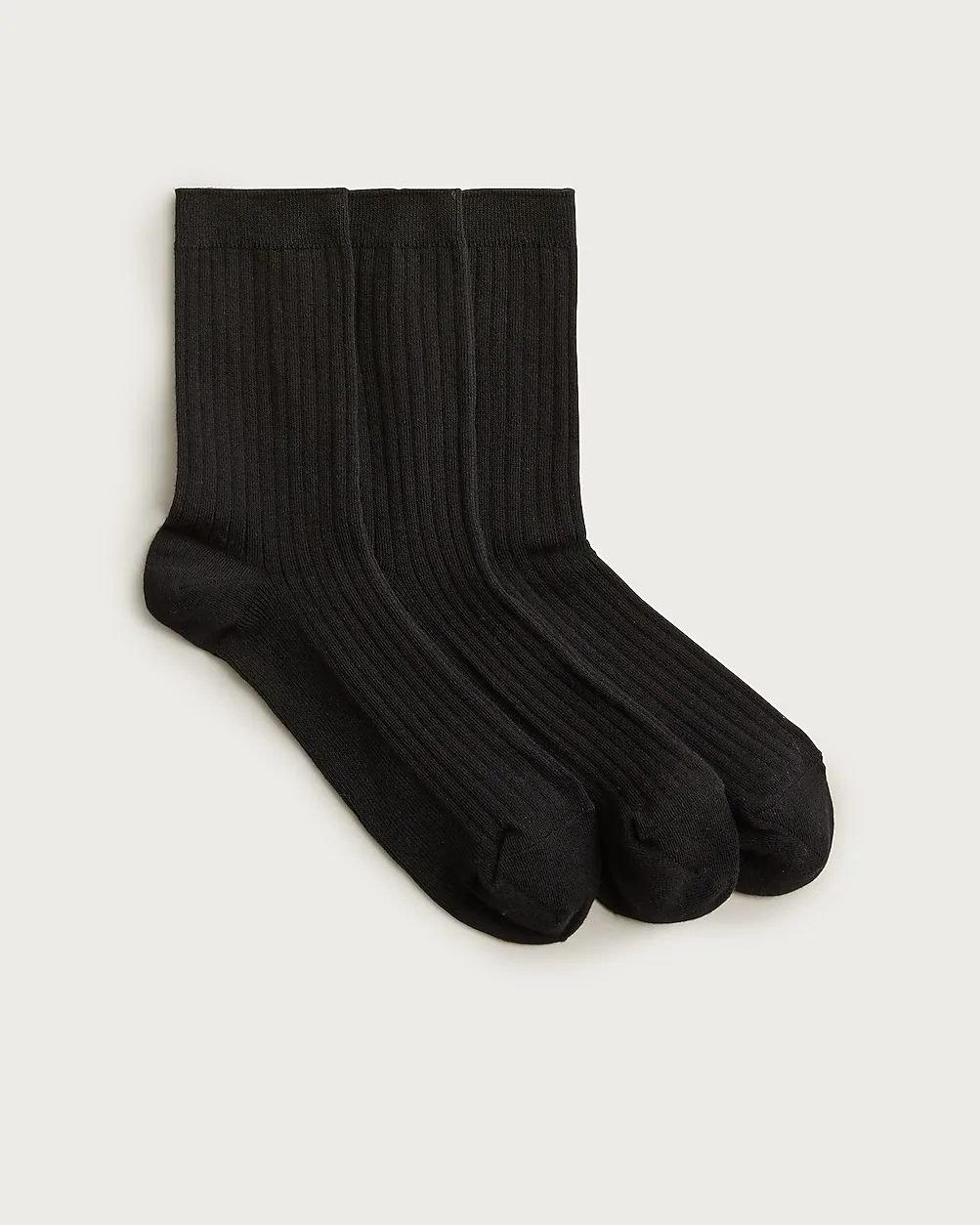 Ribbed Cotton Bootie Socks Three-Pack by J.Crew