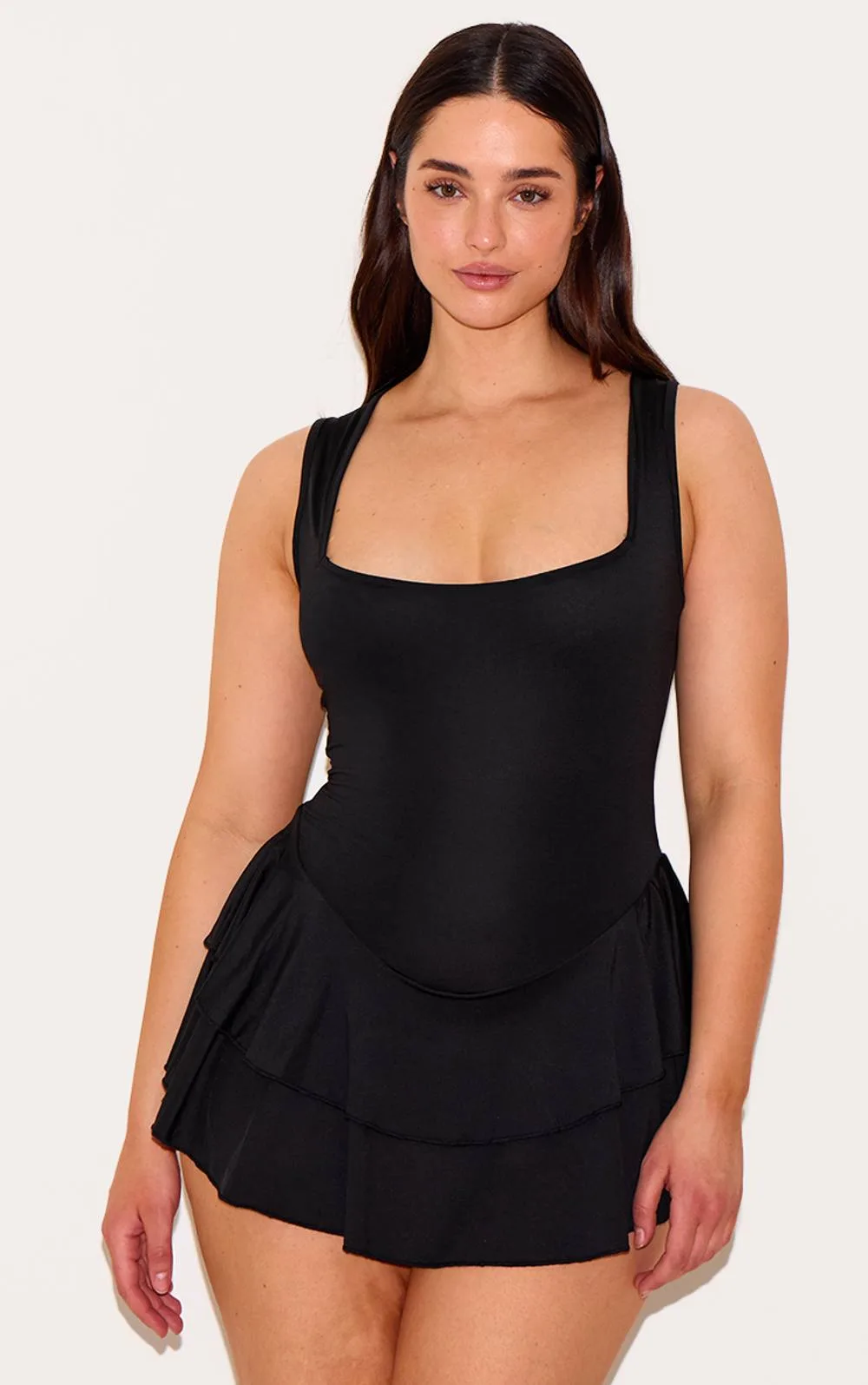 Ruffle Playsuit by PrettyLittleThing