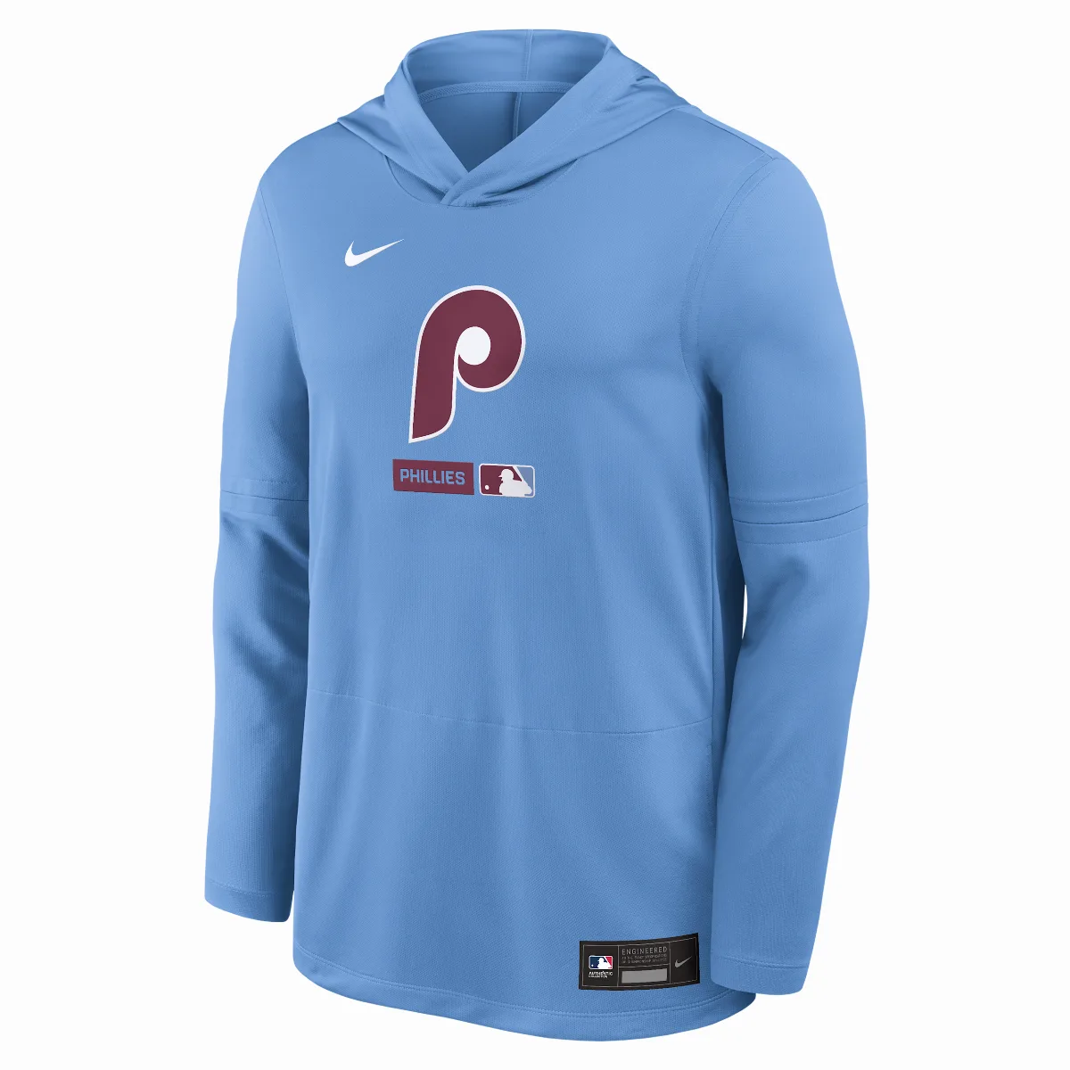 Philadelphia Phillies Authentic Collection Dri-FIT MLB Long-Sleeve Hooded Top by Nike