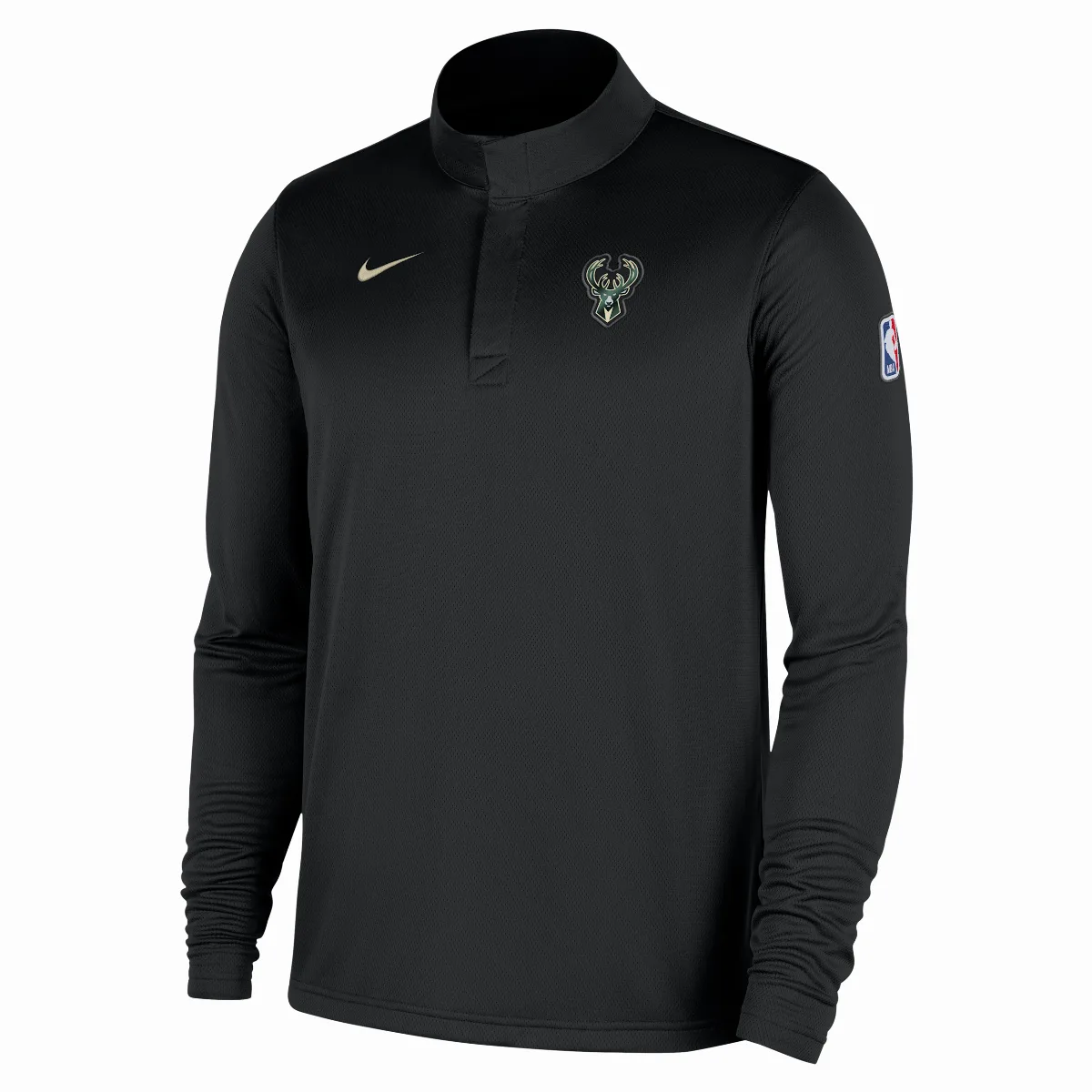 Milwaukee Bucks Dri-FIT NBA 1/4-Zip Long-Sleeve Top by Nike