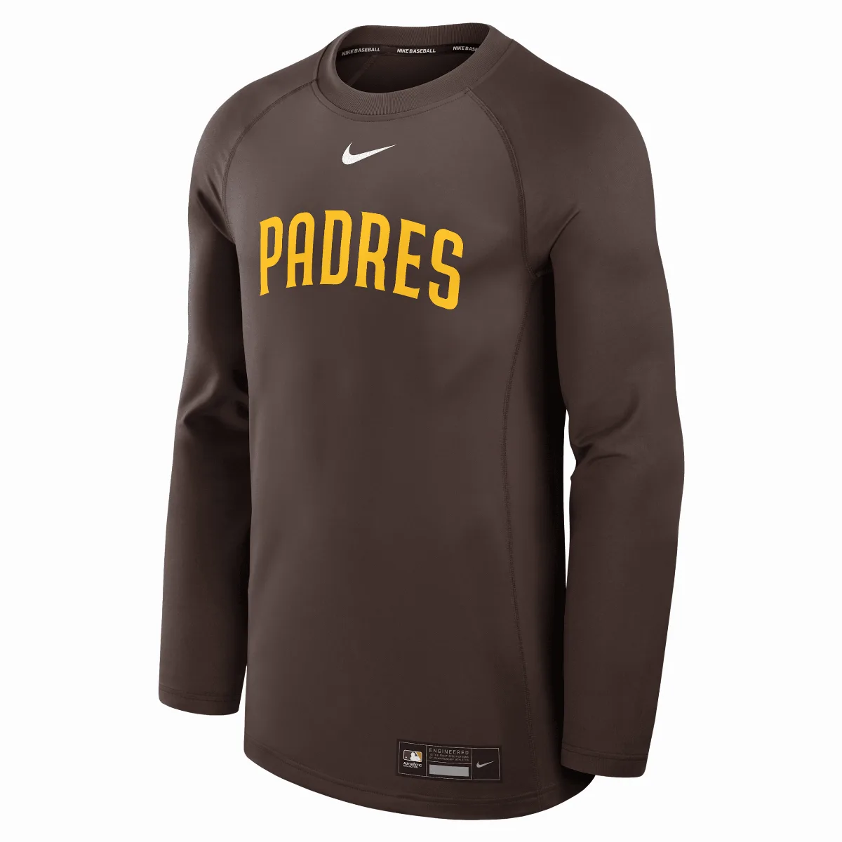 San Diego Padres Authentic Collection Game Time Dri-FIT MLB Pullover Crew by Nike