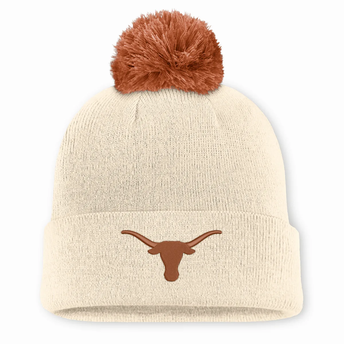 Texas Campus Prep Script College Cuffed Pom Beanie by Nike