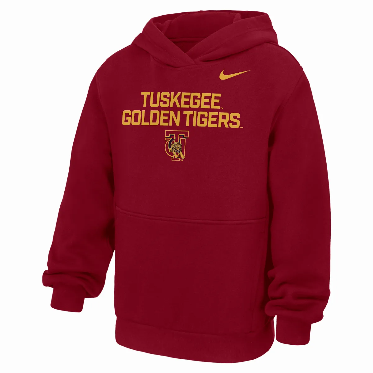 College (tuskegee University) Club Fleece Pullover Hoodie by Nike