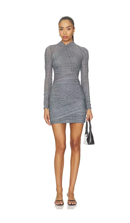 Moxey Ruched Mini Dress by SEROYA
