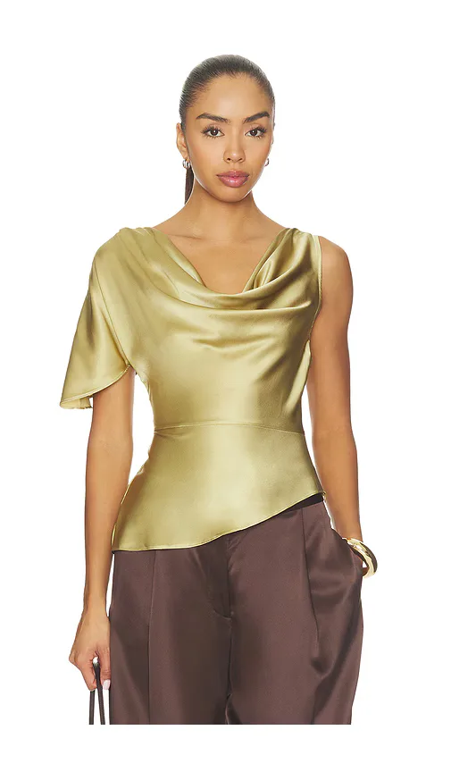 Twill Asymmetrical Top by fleur du mal