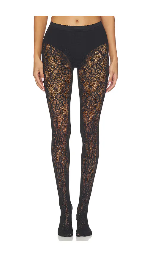 Infinite Rose Net Tights by Wolford