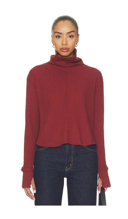 Boxy Crop Turtleneck by Bobi