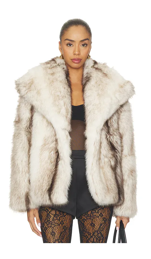 Harper Faux Fur Jacket by Source Unknown