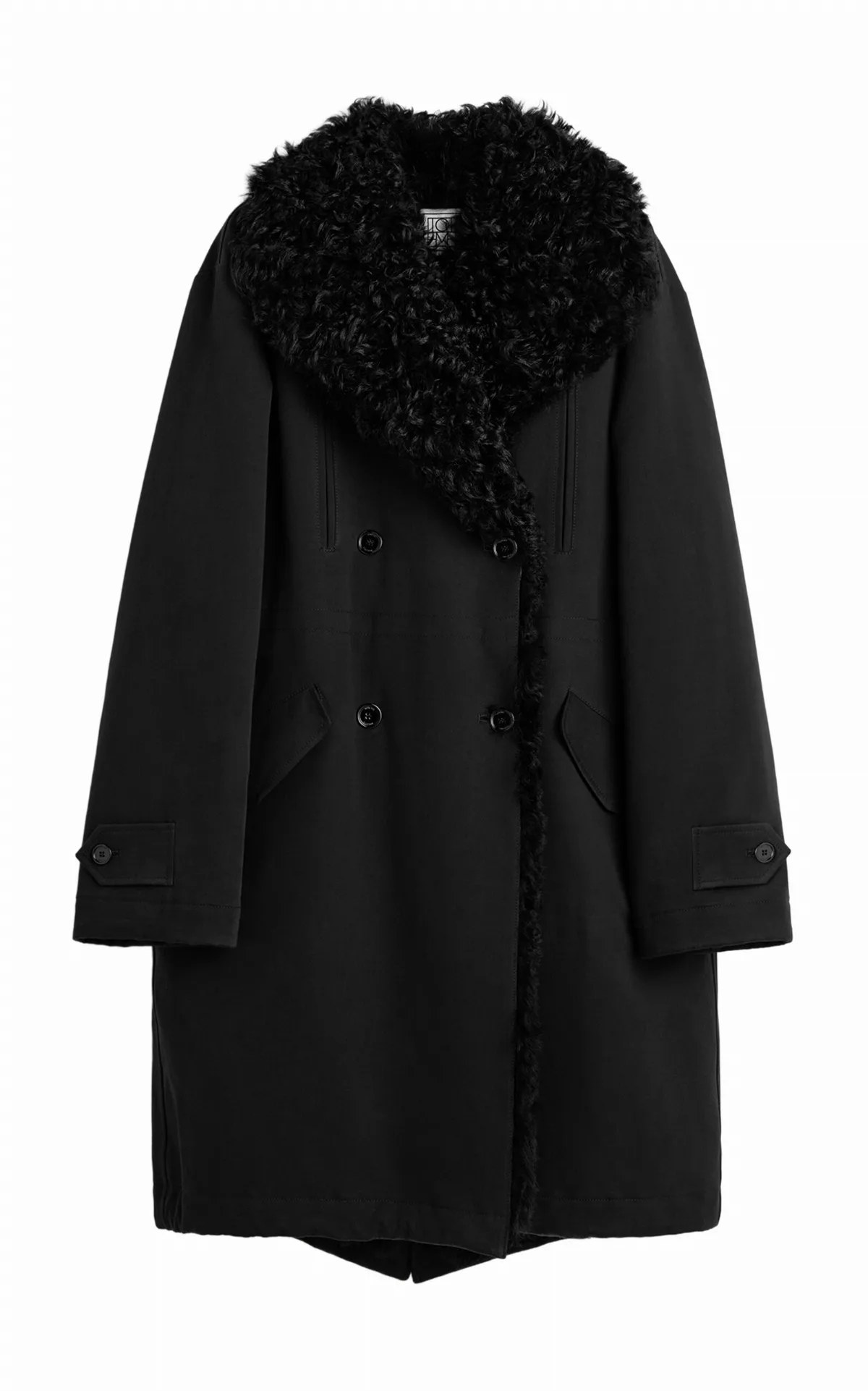 Relaxed Shearling Cotton Parka by Toteme