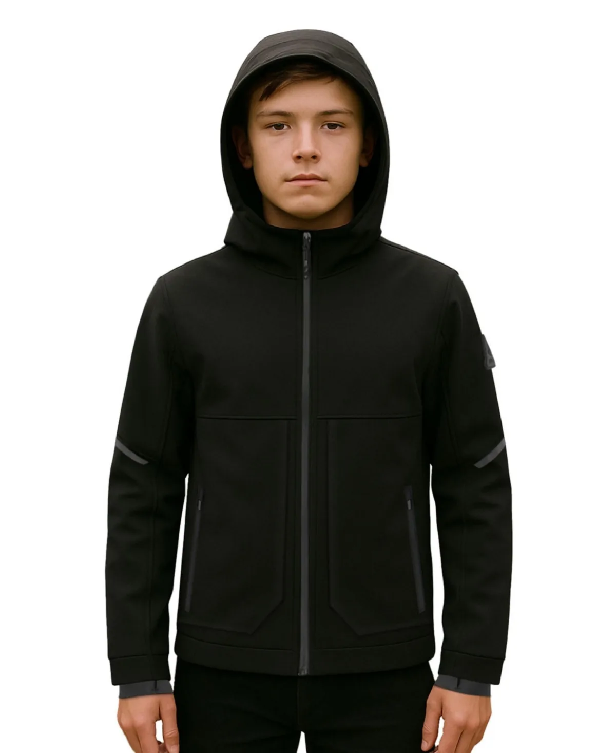 Tofino Junior Fleece Lined Softshell Windbreaker by Alpine North