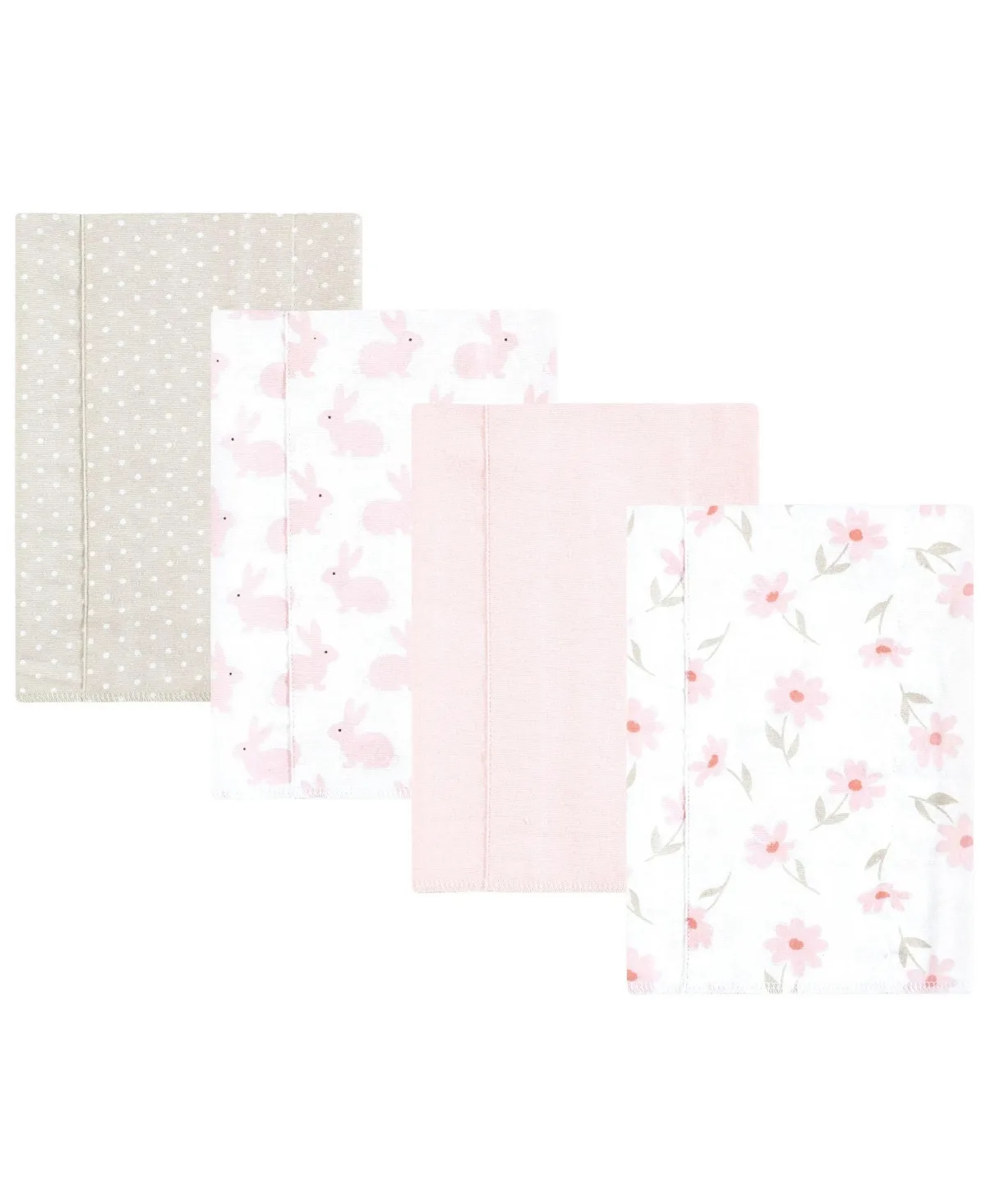 4 Piece Absorbent Flannel Burp Cloth by Hudson Baby
