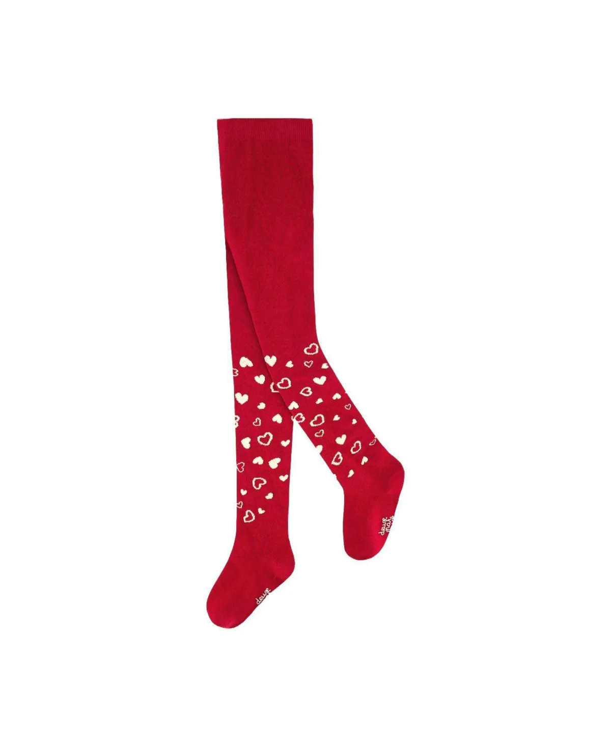 Knit Heart Tights by Deux Par Deux