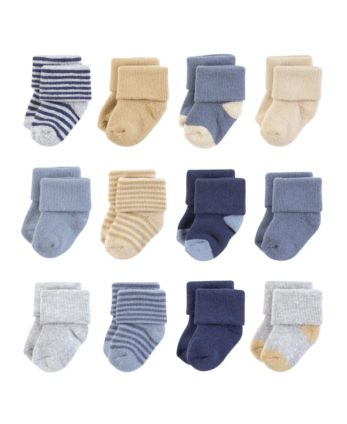 Hudson Plush Terry Socks 12 Pack by Hudson Baby