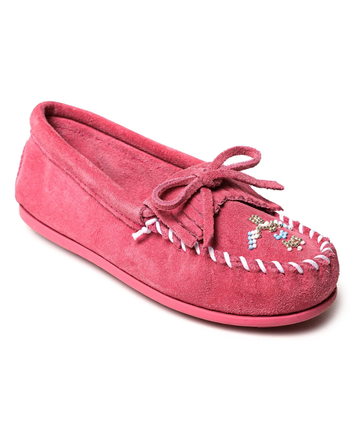Thunderbird Animikii Suede Beaded Moccasins by Minnetonka