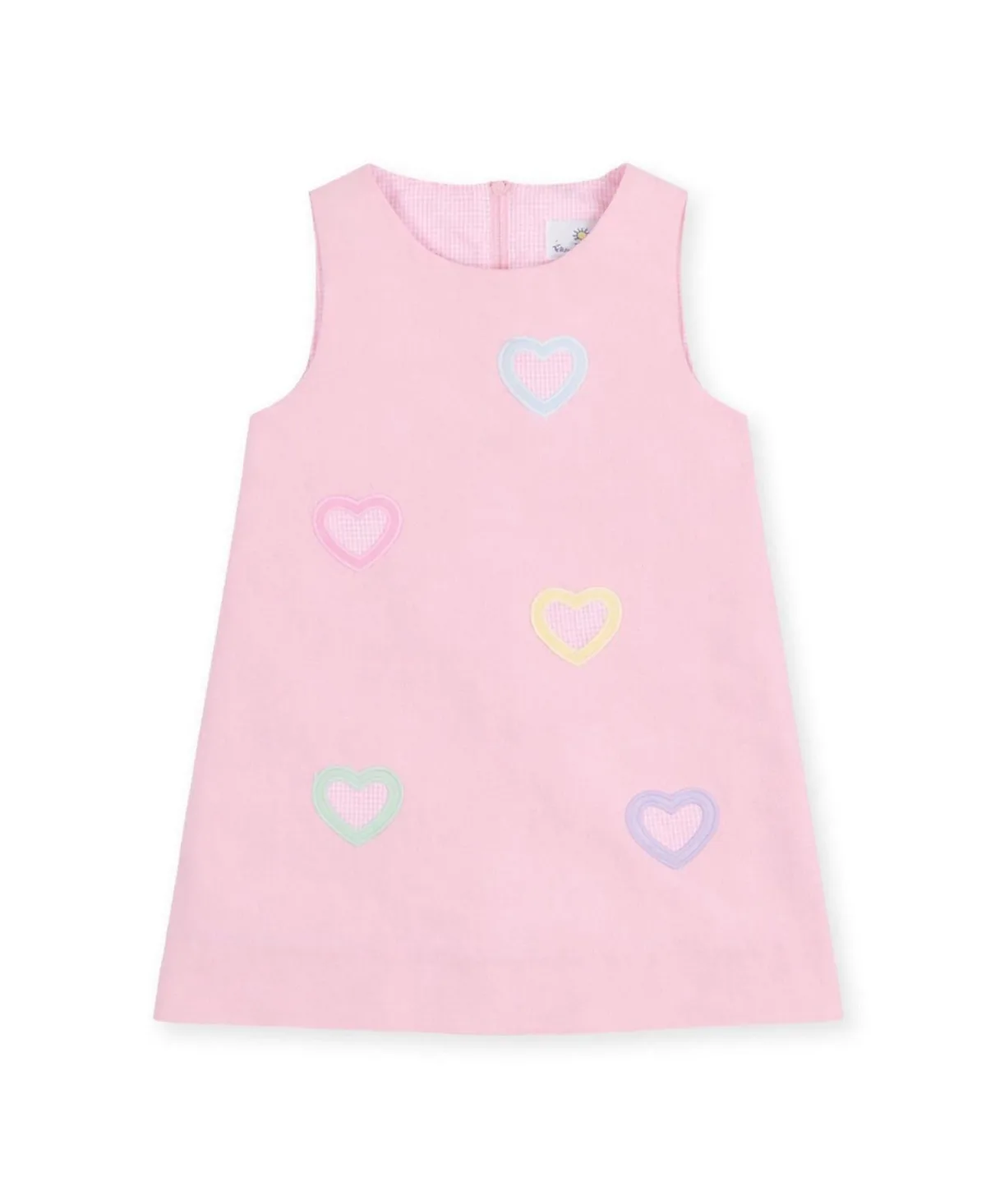 A-Line Dress with Heart Appliques by Florence Eiseman