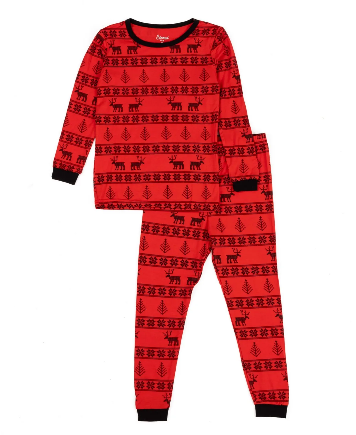 Two Piece Viscose From Bamboo Holiday Pajamas by Leveret