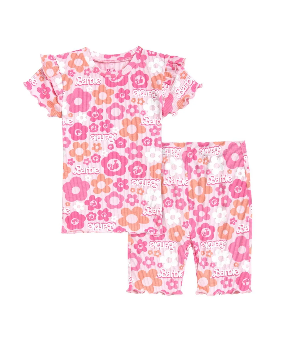 Ribbed T-Shirt and Shorts Outfit Set by Barbie