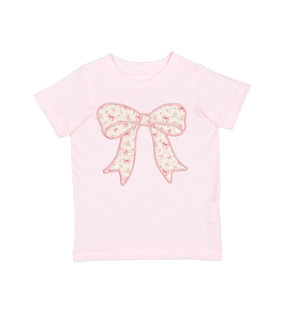 Ditsy Floral Bow Patch Short Sleeve T-Shirt by Sweet Wink