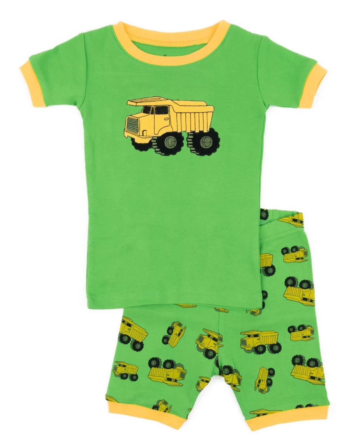 Matching Family Two-Piece Cotton Pajamas - Short Sleeve Shirt and Shorts - Novelty Prints by Leveret