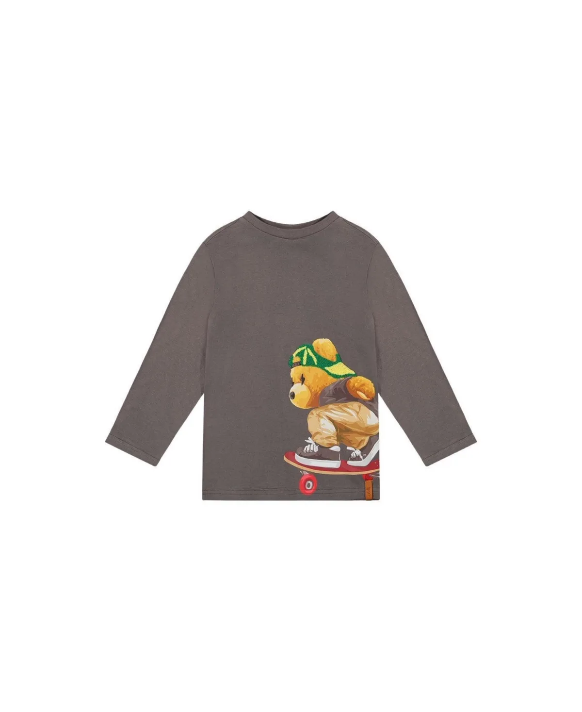 Long Sleeve Cotton T-Shirt by Deux Par Deux