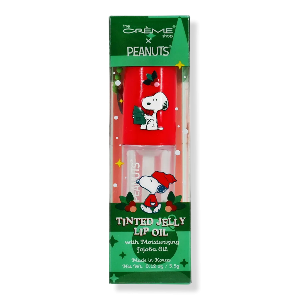 Peanuts Tinted Jelly Lip Oil - Pink Afterglow by The Creme Shop
