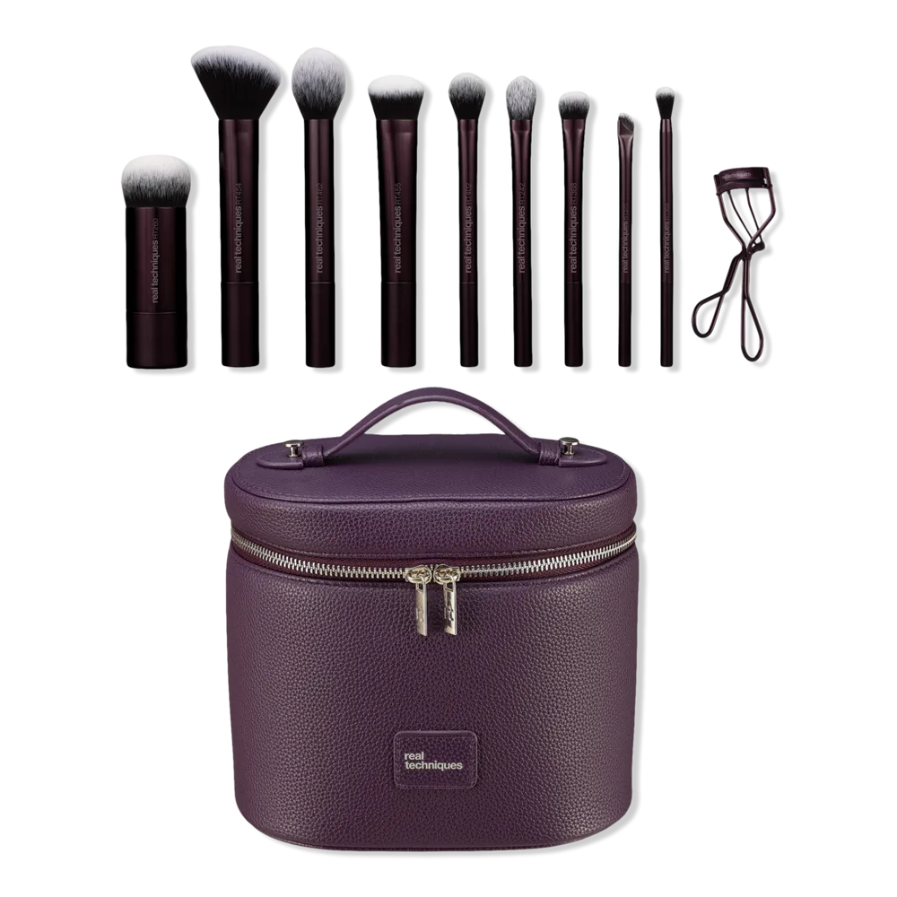 Glam Galore Brush & Makeup Bag Gift Set by Real Techniques