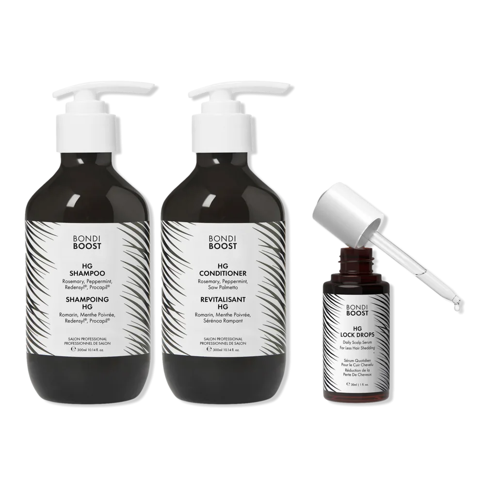 Anti-Shed Trio: Shampoo, Conditioner & Lock Drops Scalp Serum by Bondi Boost
