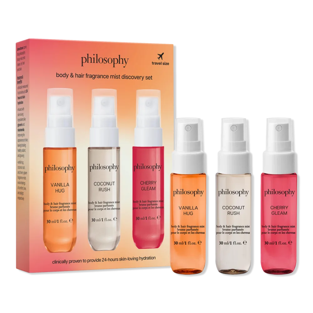 Mini Hair & Body Fragrance Mist Trio Discovery Set by Philosophy