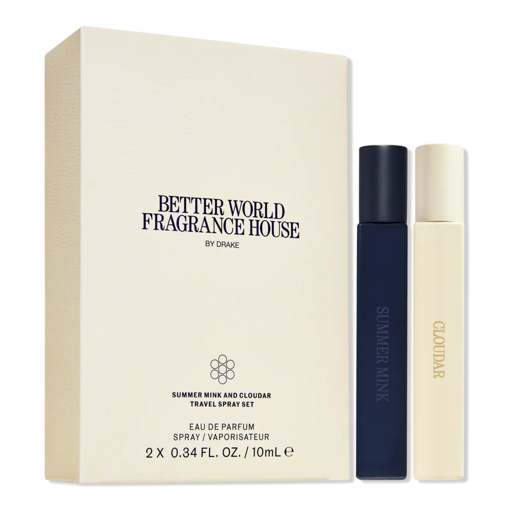 Cloudar/Summer Mink Travel Spray Duo Set by BETTER WORLD FRAGRANCE HOUSE