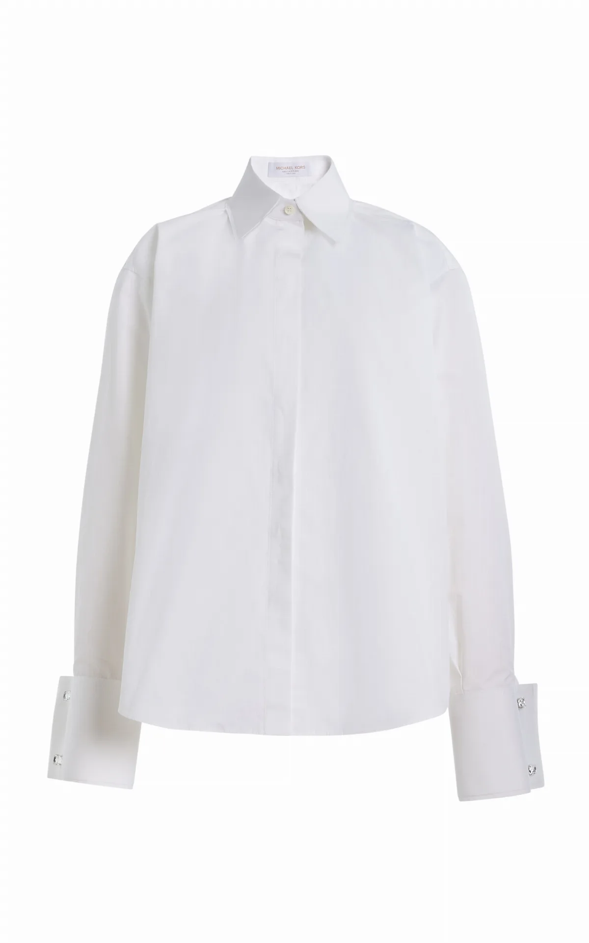 Frayed Cotton Button-Down Shirt by Michael Kors Collection